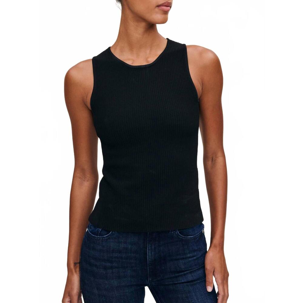 NEW DL1961 - WOMEN'S racer tank shirt in black